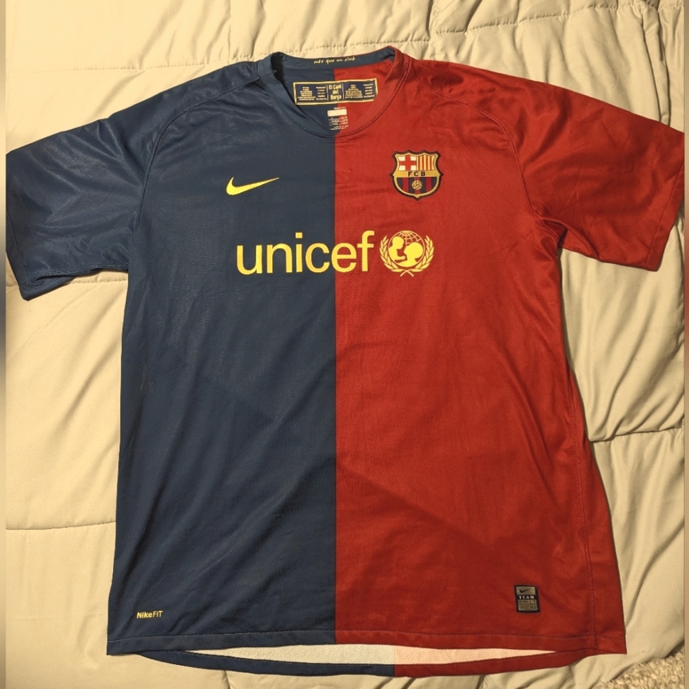 NIKE FC BARCELONA VINTAGE 2008-2009 HOME AUTHENTIC JERSEY